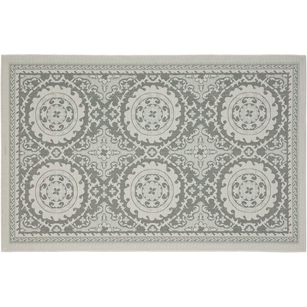 Safavieh Courtyard Pinwheel Framed Medallion Indoor Outdoor Rug
