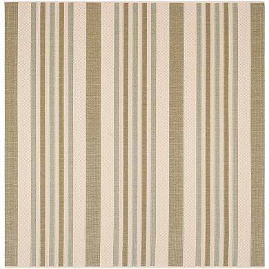 Safavieh Courtyard Ribbon Stripe Indoor Outdoor Rug