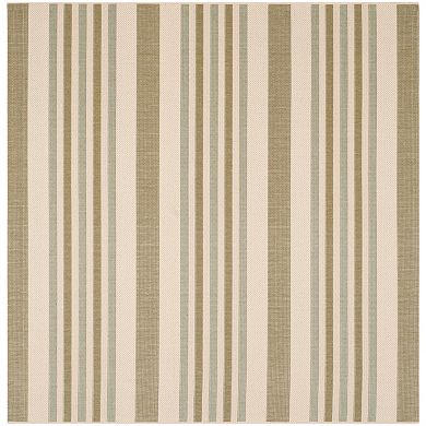 Safavieh Courtyard Ribbon Stripe Indoor Outdoor Rug