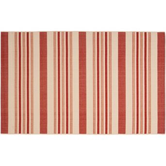 Safavieh Courtyard Ribbon Stripe Indoor Outdoor Rug