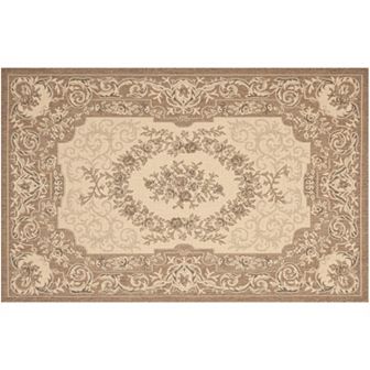 Safavieh Courtyard Aubusson Framed Floral Indoor Outdoor Rug