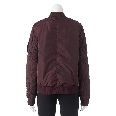 Juniors' Madden Girl Zip-Front Bomber Jacket