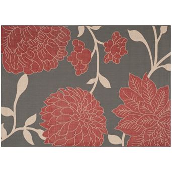 Safavieh Courtyard Bouquet Floral Indoor Outdoor Rug