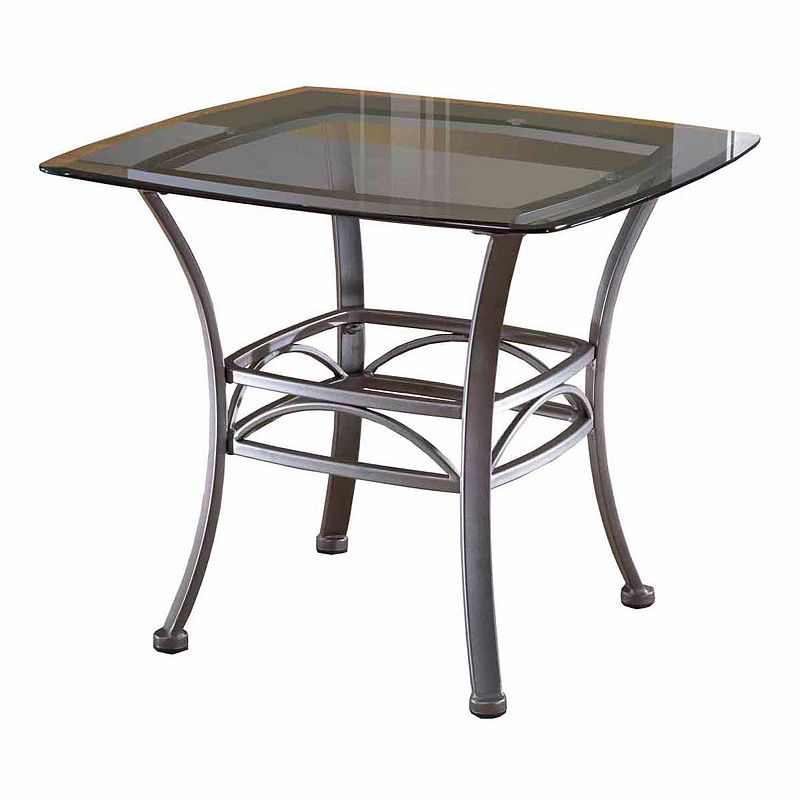 Hillsdale Furniture Abbington Square End Table, Grey