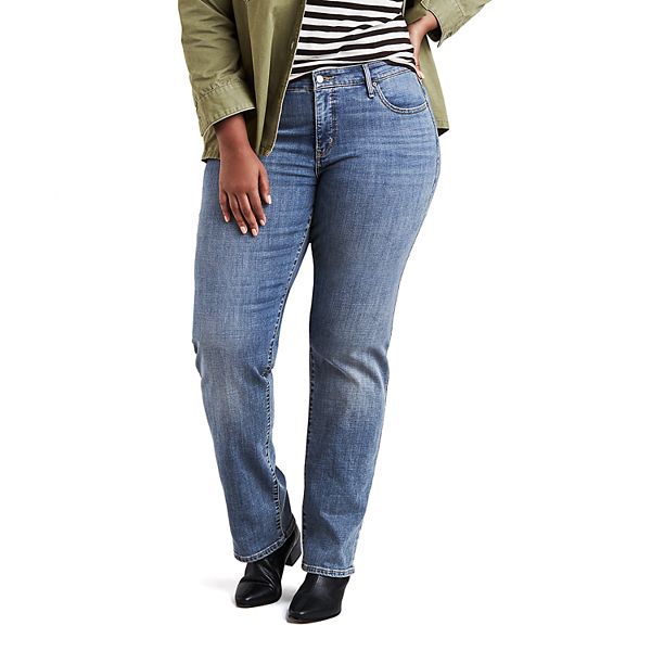 314 Shaping Straight Fit Women's Jeans (plus Size) - Medium Wash