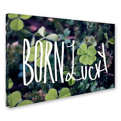 Trademark Fine Art "Born Lucky" Canvas Wall Art