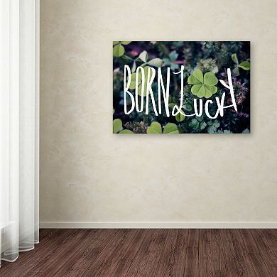 Trademark Fine Art "Born Lucky" Canvas Wall Art