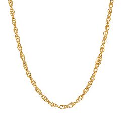 Everlasting Gold Men's 14k Gold Curb Chain Necklace - 22 in.