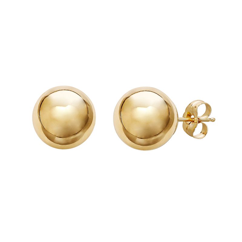 Everlasting Gold 14k Gold Ball Stud Earrings, Womens