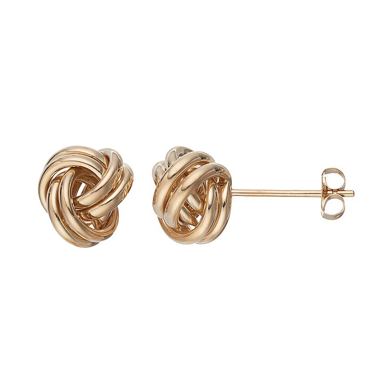 Forever 14K Love Knot Stud Earrings, Womens, Gold
