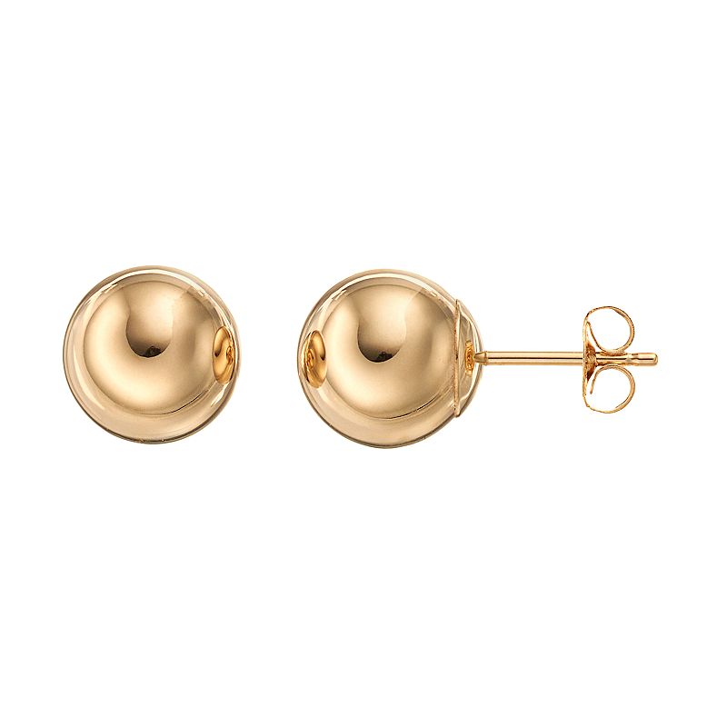 Forever 14K Ball Stud Earrings, Womens, Gold