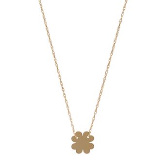 Color Romance 14k Gold Four Leaf Clover Necklace