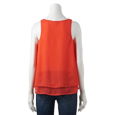 Juniors' About A Girl Layered Swing Tank Top