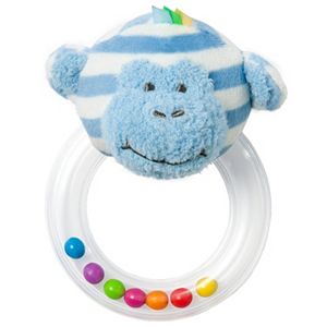 giggle Striped Animal Rattle