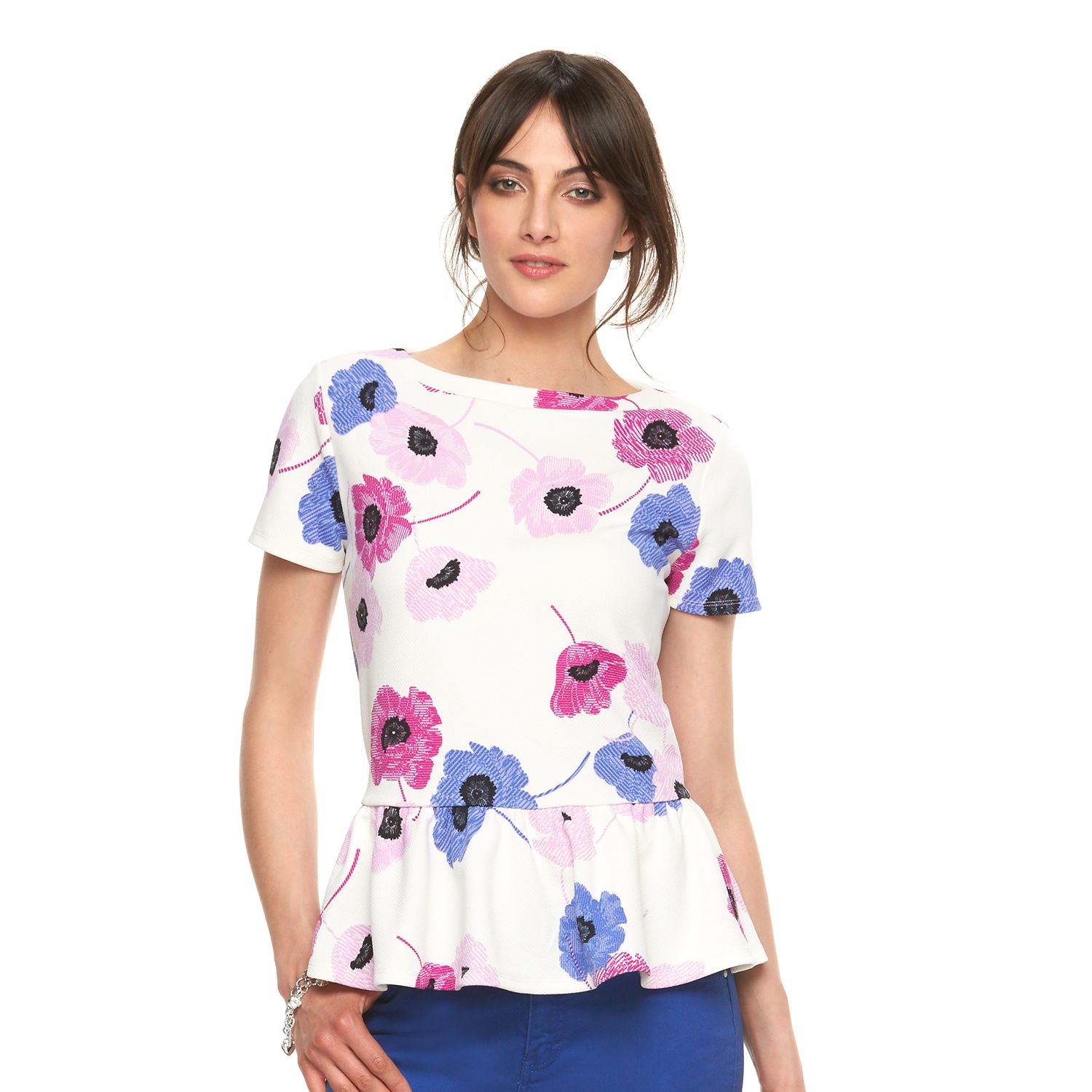 elle peplum top