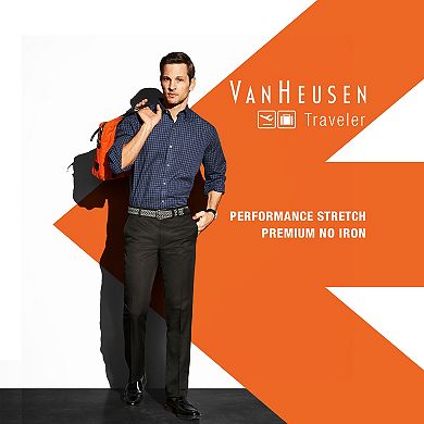 Men's Van Heusen Traveler Stretch Classic-Fit No-Iron Button-Down Shirt