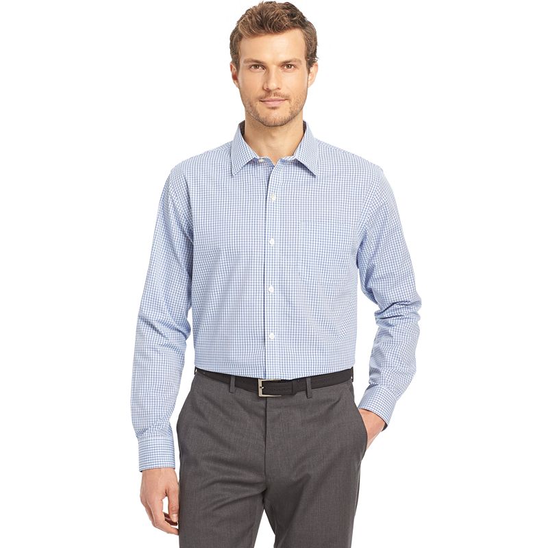 UPC 013282873262 product image for Men's Van Heusen Traveler Stretch Classic-Fit No-Iron Button-Down Shirt, Size: L | upcitemdb.com