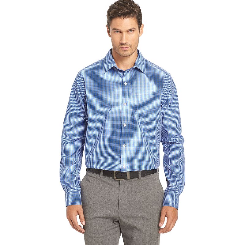 UPC 013282866707 product image for Men's Van Heusen Traveler Stretch Classic-Fit No-Iron Button-Down Shirt, Size: X | upcitemdb.com