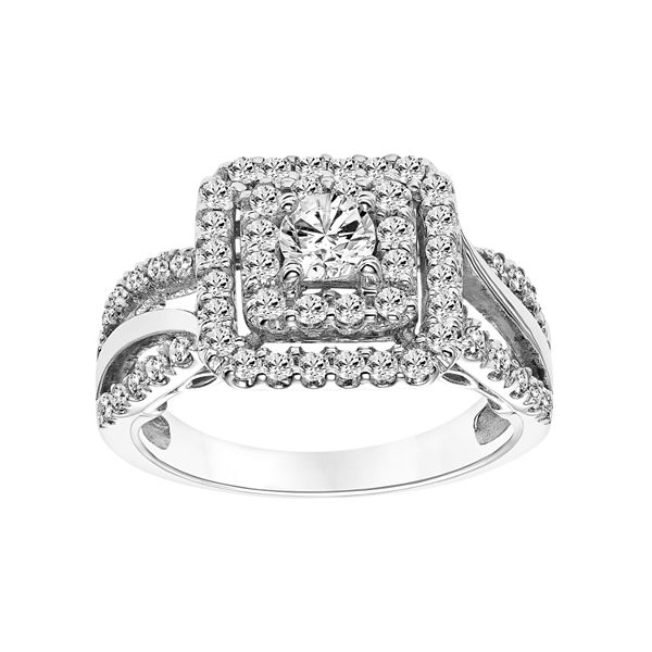 Vera wang princess on sale cut halo engagement rings