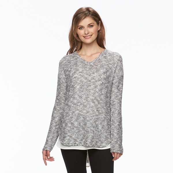 Pull Vert à Sequins Pour Femme Apt. 9 - Taille 0X (Grande Taille)