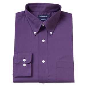 Big & Tall Croft & Barrow® Fitted Solid Button-Down Dress Shirt