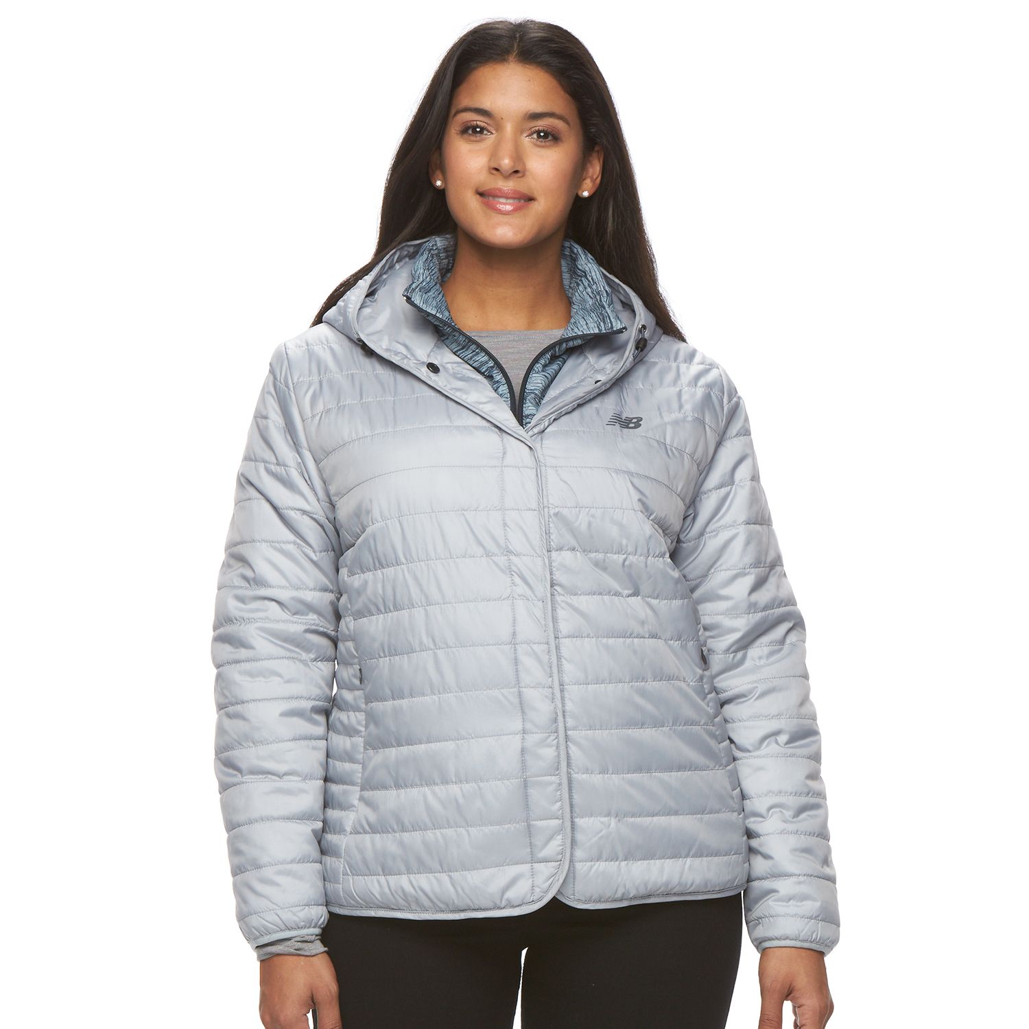 women's new balance hooded quilted vest