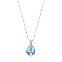 Kohls blue topaz necklace clearance