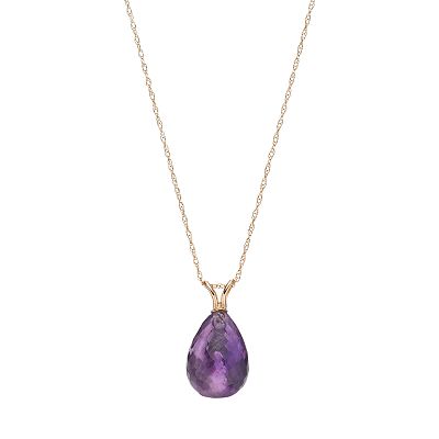 Amethyst necklace kohls shop