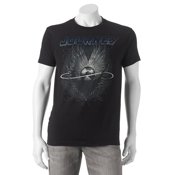 Journey Logo Beatle Black T-Shirt Men'S Officially Licensed Band Tee S-M-L-XL 