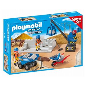 Playmobil City Action Construction Site Super Set - 6144