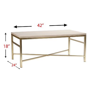 Savill Faux Stone Coffee Table