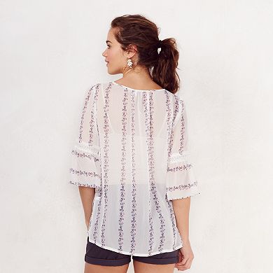 Women's LC Lauren Conrad Floral Blouse