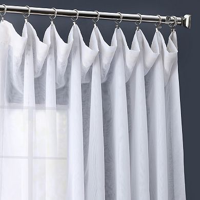 EFF 1-Panel Signature Sheer Double-Wide Window Curtain