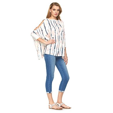 Women's Juicy Couture Cold-Shoulder Poncho Top