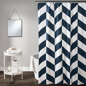 Lush Decor Jigsaw Chevron Shower Curtain