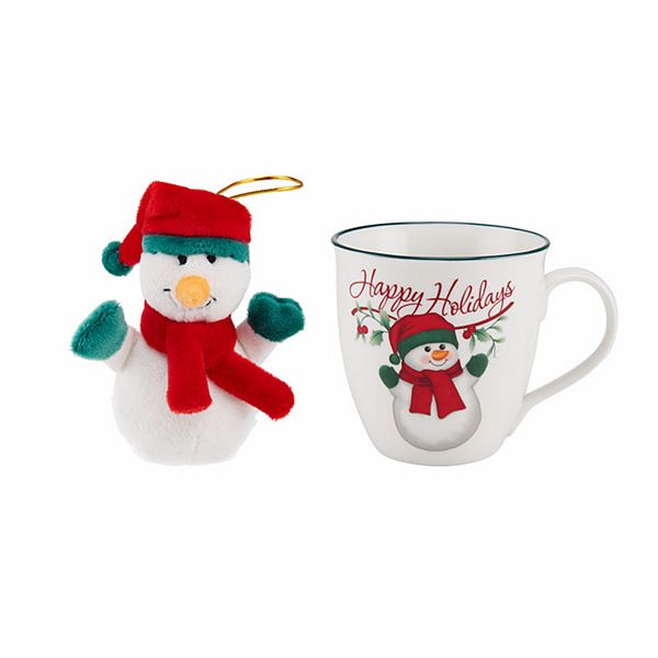 Pfaltzgraff Winterberry Elf and Me Holiday Treat Gift Set, 4-Piece, Multicolor