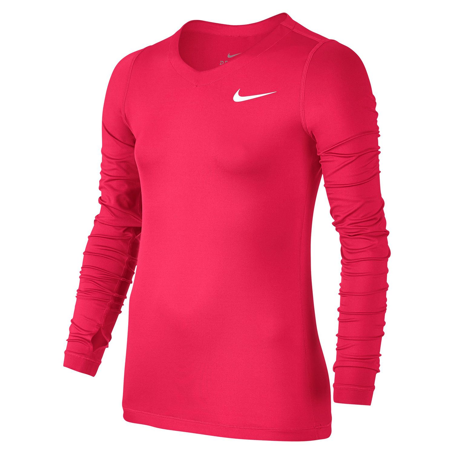 nike dri fit v neck women's long sleeve