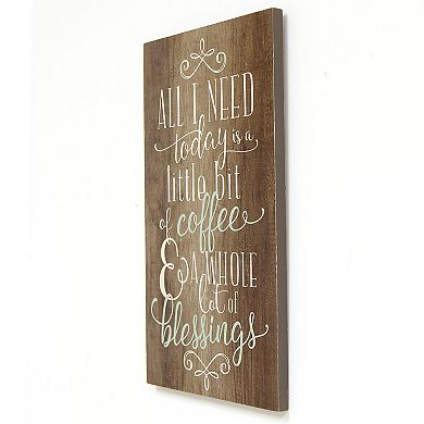 Stratton Home Decor ''Coffee and Blessings'' Wall Art