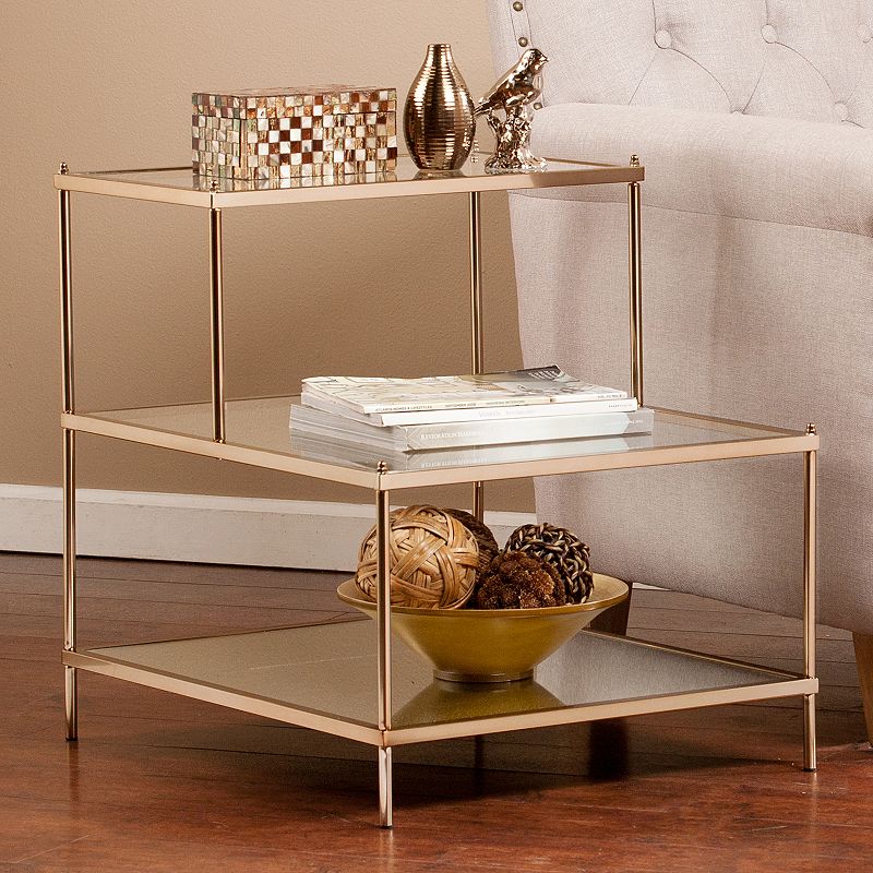 Harlow Accent End Table, Gold