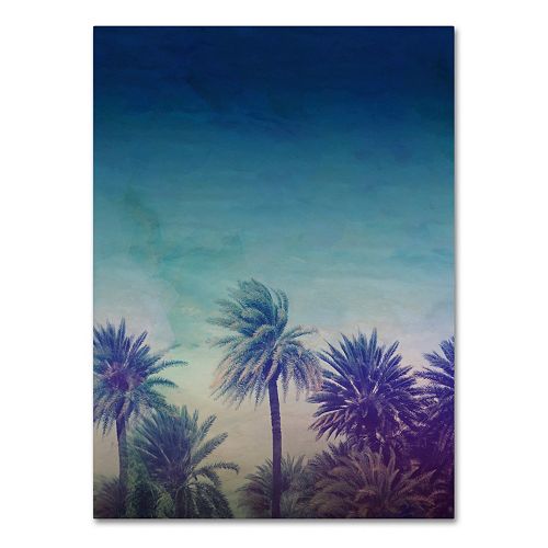 Trademark Fine Art Palm Paradise Canvas Wall Art