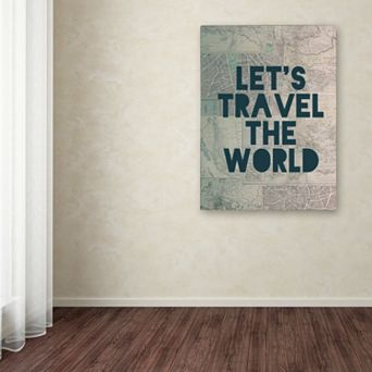 Trademark Fine Art "Travel the World" Canvas Wall Art