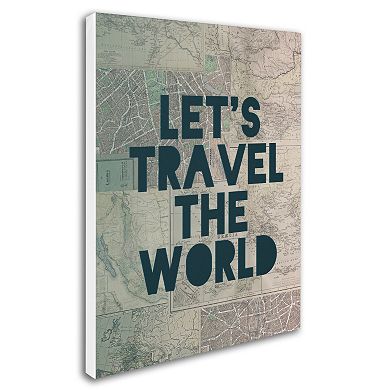 Trademark Fine Art "Travel the World" Canvas Wall Art