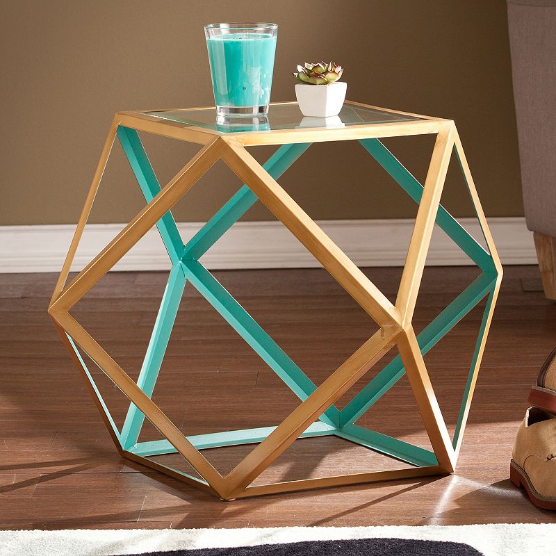 Jacoby Accent End Table, Blue