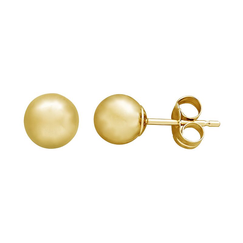 Everlasting Gold 14k Gold Ball Stud Earrings, Womens