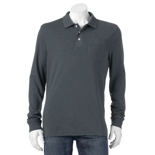 Long sleeve polo clearance kohls