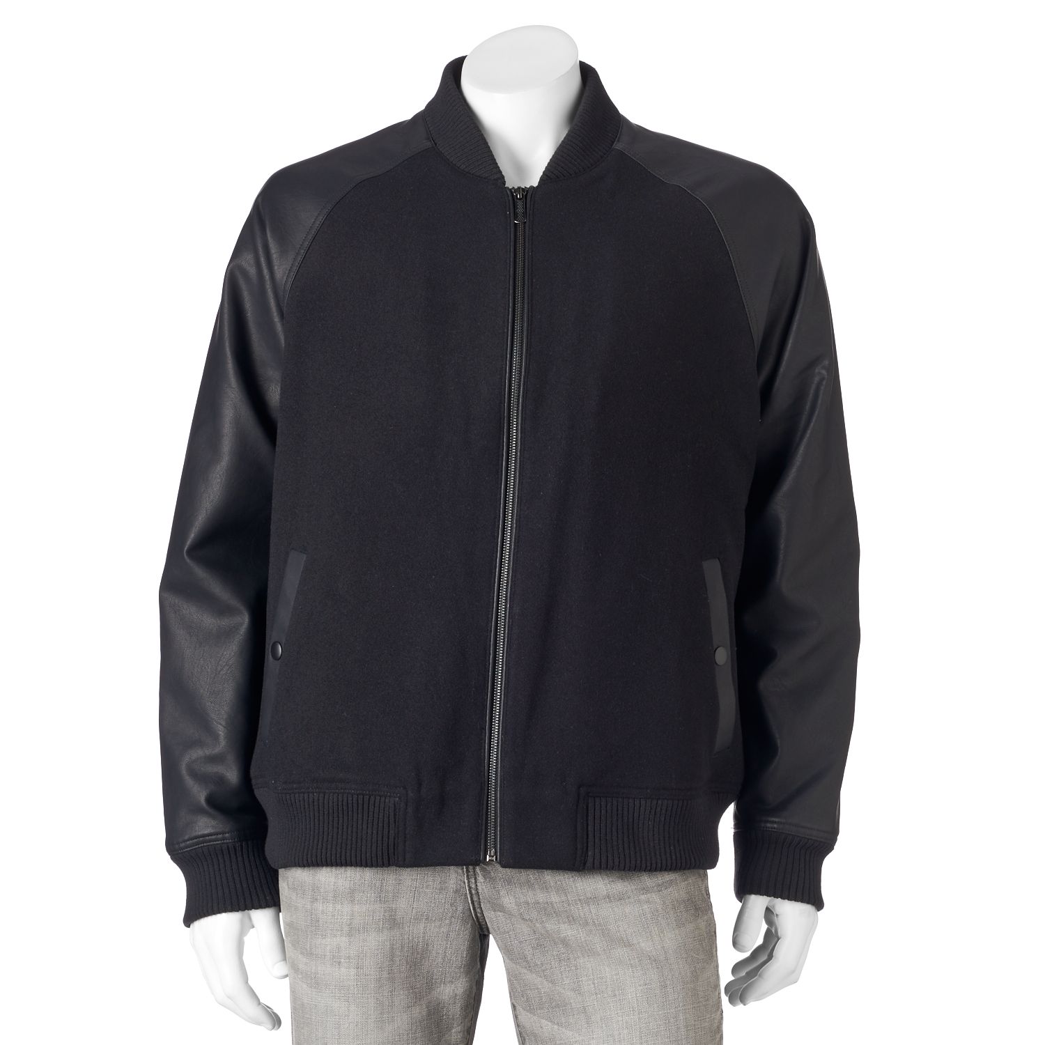 apt 9 leather jacket mens