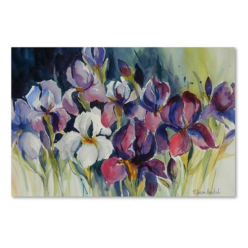 Trademark Fine Art White Iris Canvas Wall Art