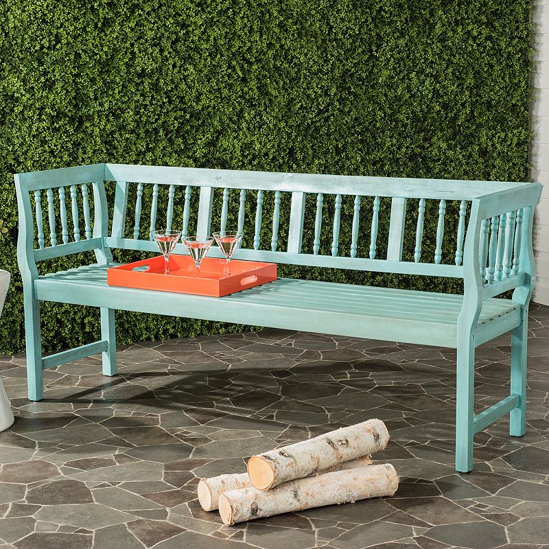 Safavieh Brentwood Indoor / Outdoor Bench, Oriental Blue