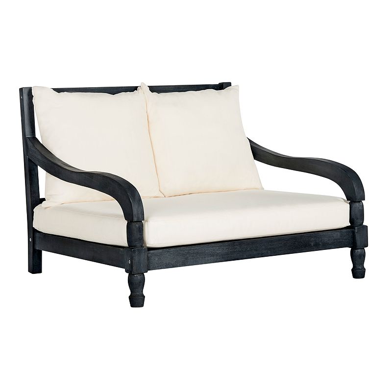 Safavieh Pomona Indoor / Outdoor Lounge Arm Chair, Dark Grey