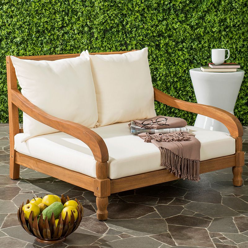 Safavieh Pomona Indoor / Outdoor Lounge Arm Chair, Brown